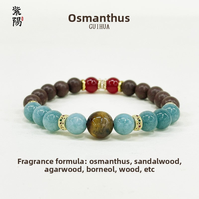 Chinese herbal medicine Hexiang beads bracelet, naturally processed Chinese medicine bracelet, refreshing and refreshing