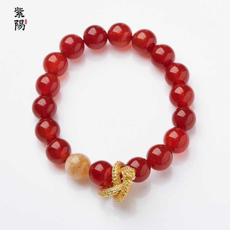 Nine Purple Fire Luck Bracelet – Amethyst Purple Phantom Crystal | Elegant Handmade Energy Bracelet for Women