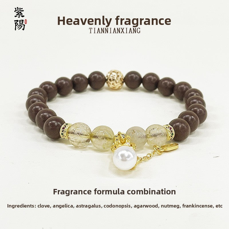 Natural Chinese herbal medicine Hexiangzhu bracelet, traditional Chinese medicine Xiangzhu bracelet to relieve depression