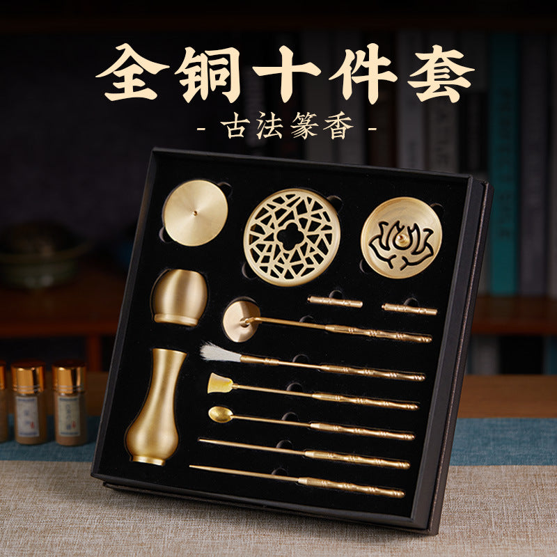 Incense Road Set · Seal Incense Burner & Tool Kit | Sandalwood & Agarwood Gift Box