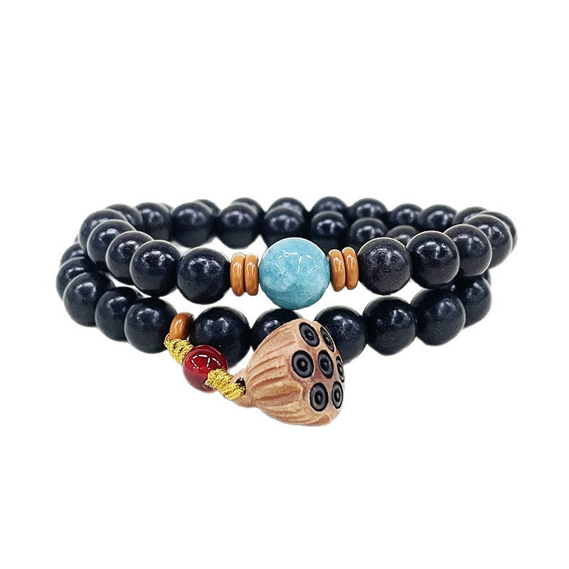 Handmade ancient method Hexiang bead bracelet, natural and long-lasting medicinal fragrance, Wenwan traditional Chinese medicine bracelet.