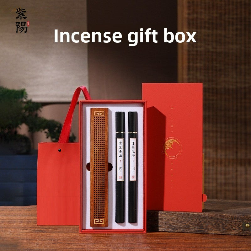 Agarwood sandalwood incense gift box, premium merchandise gift box, Nha Trang agarwood aromatherapy gift, gift for friends