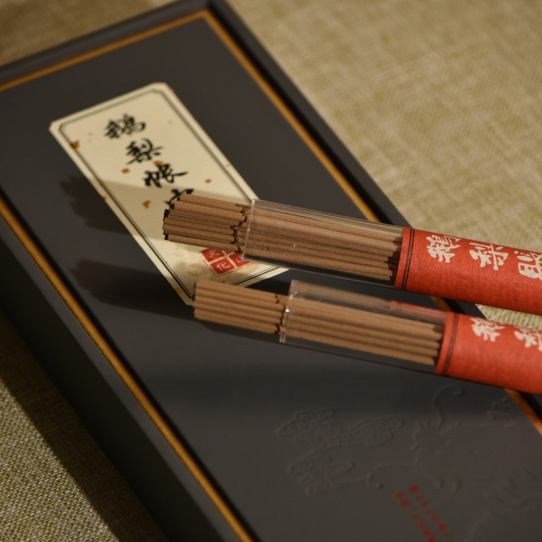 Pear tent incense double tube gift box indoor home wood Chinese incense gift incense gift hand gift