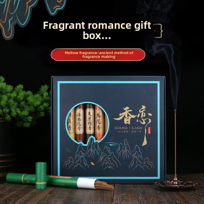 11-Flavored Natural Incense Set | Agarwood, Sandalwood & Wormwood Aromatherapy