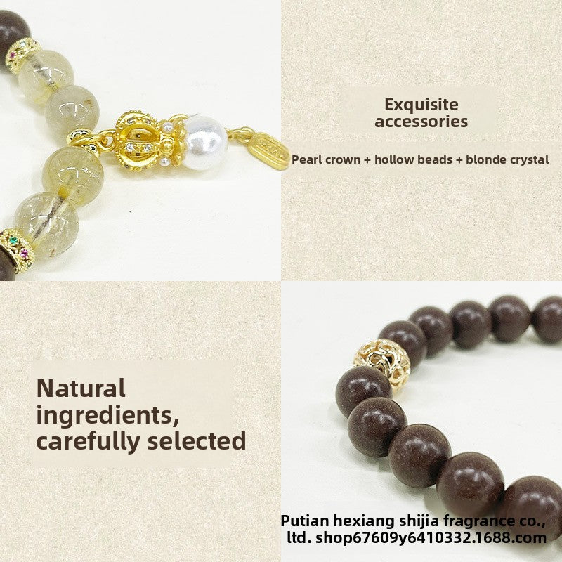 Natural Chinese herbal medicine Hexiangzhu bracelet, traditional Chinese medicine Xiangzhu bracelet to relieve depression