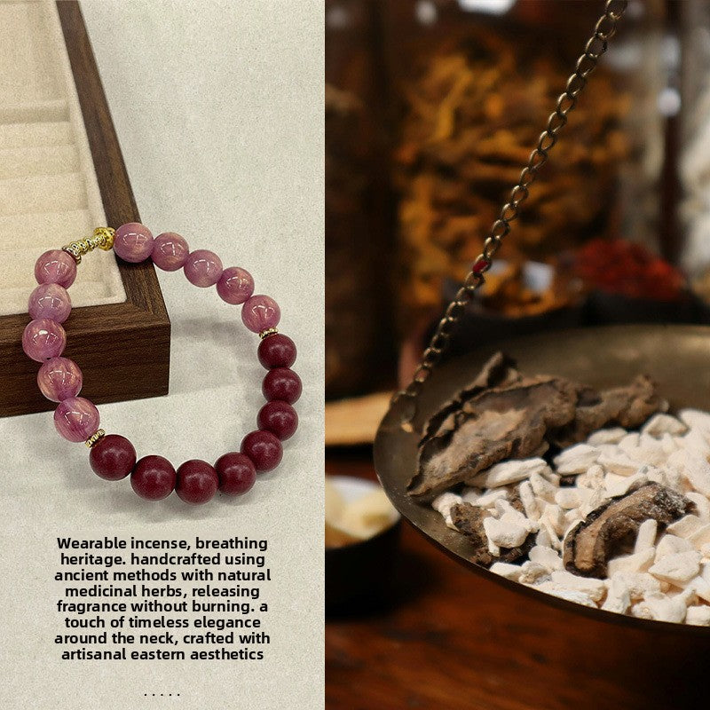 Traditional Chinese medicine Hexiang beads bracelet, natural material, ancient method incense lasting incense Hexiang beads cultural play