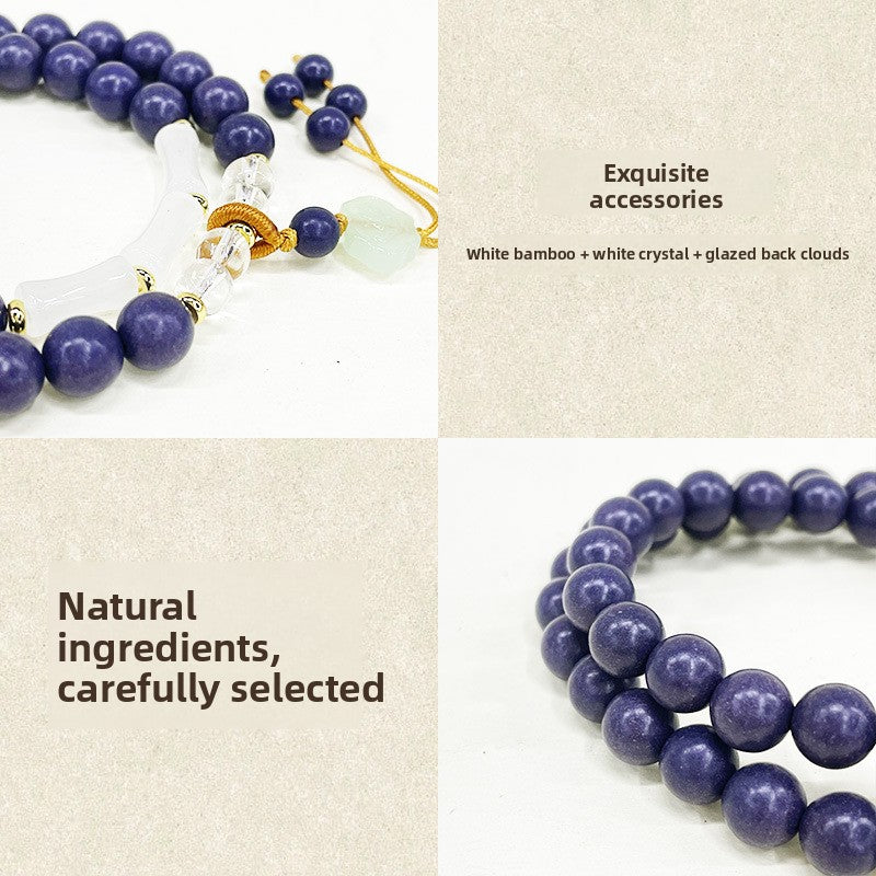 Ziqi Donglai Ancient Method Hexiang Bead Bracelet DIY Original Design Double Circle Traditional Chinese Medicine Bracelet