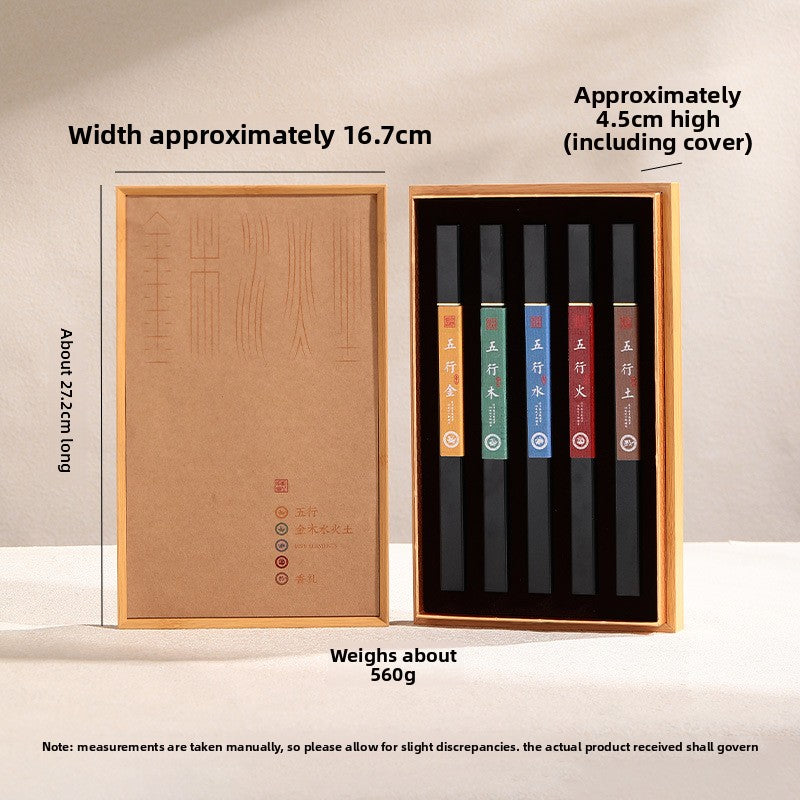 Five Elements Herbal Incense Gift Box – Wood, Fire, Earth, Metal & Water